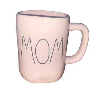 Rae Dunn “Mom” mug powder pink